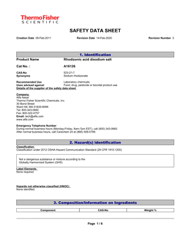 Safety Data Sheet