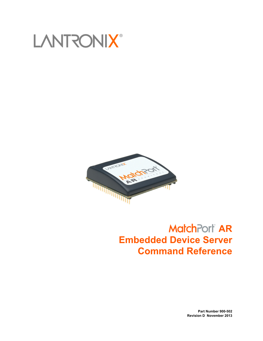 Matchport AR Embedded Device Server Command Reference