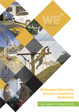 Wellington Electricity Annual Compliance Statement