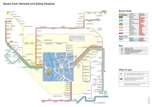 Buses from Hanwell and Ealing Hospital