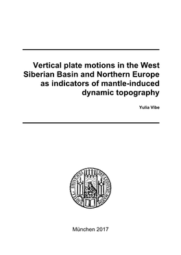 Vertical Plate Motions in the West Siberian Basin and Northern Europe As Indicators of Mantle-Induced