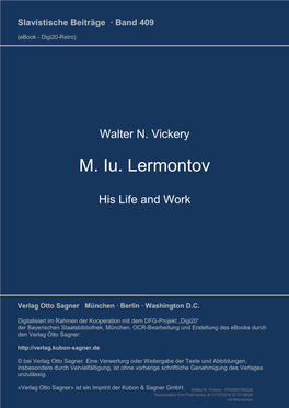 M. Iu. Lermontov