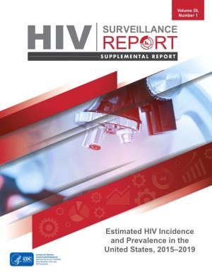 Estimated HIV Incidence and Prevalence in the United States
