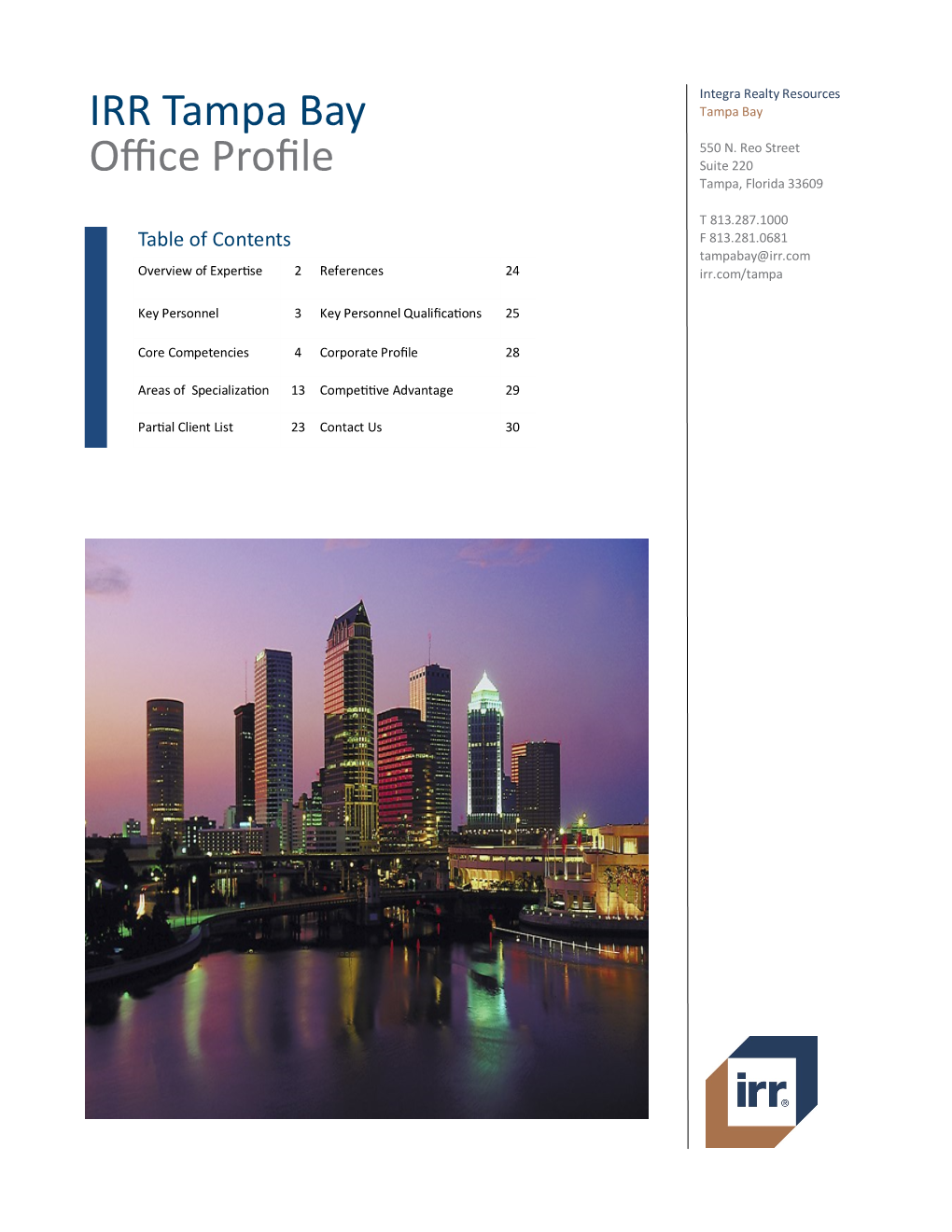 IRR Tampa Bay Office Profile