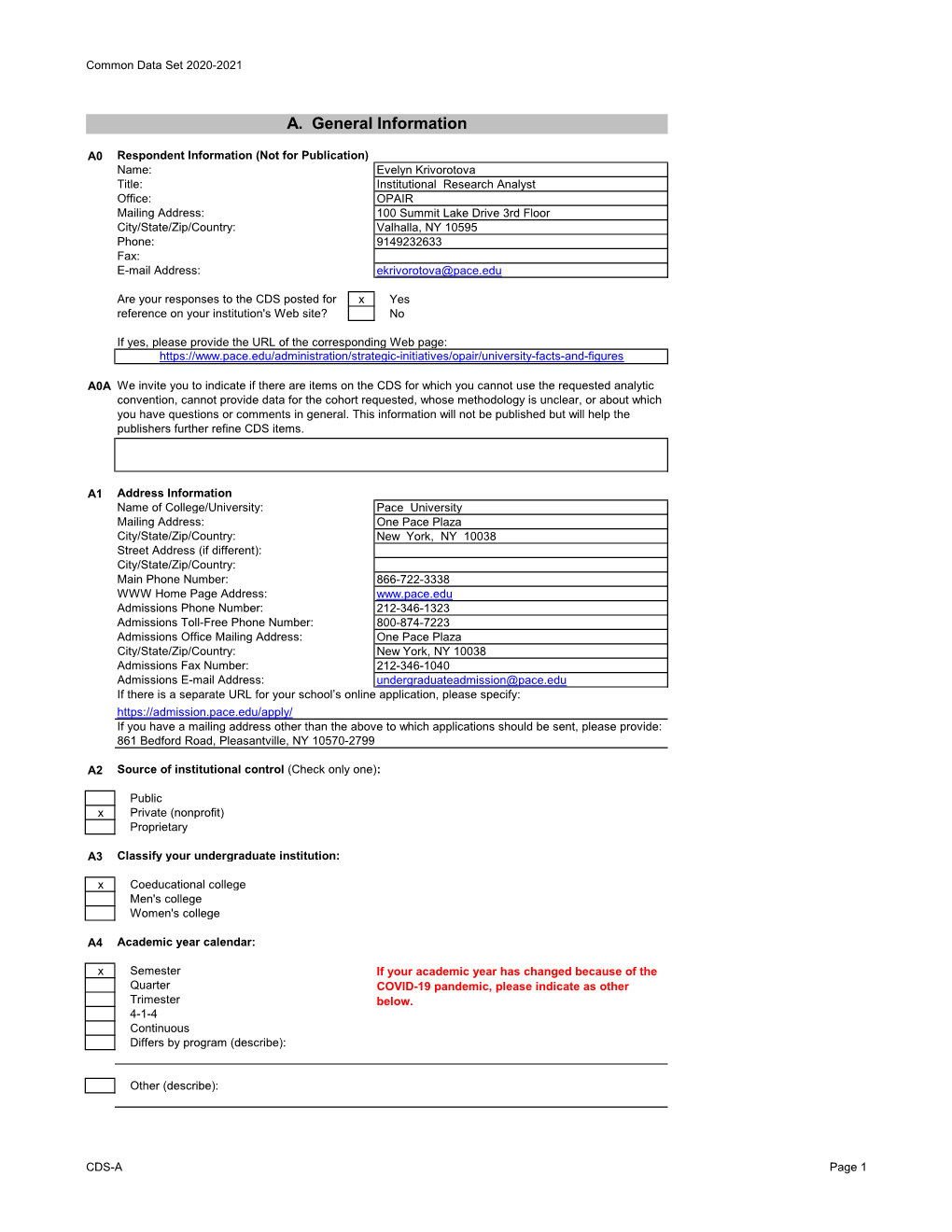 University Wide Common Data Set 2020-2021 (PDF)