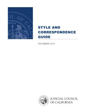 Style and Correspondence Guide