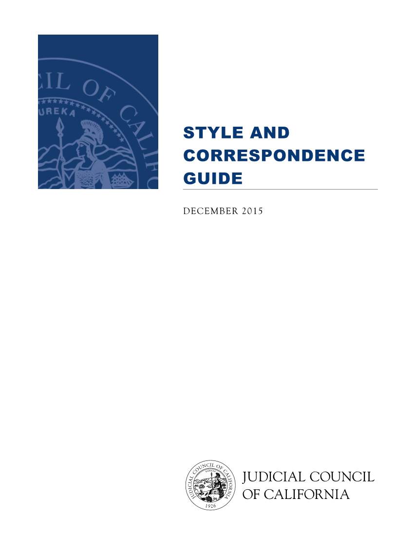 Style and Correspondence Guide