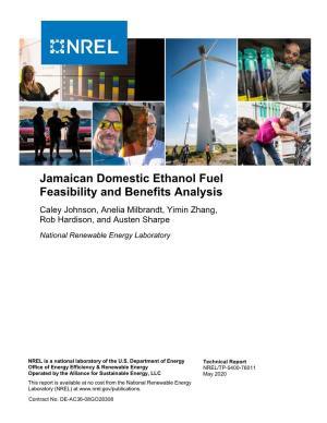 Jamaican Domestic Ethanol Fuel Feasibility and Benefits Analysis
