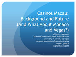 Casinos Macau