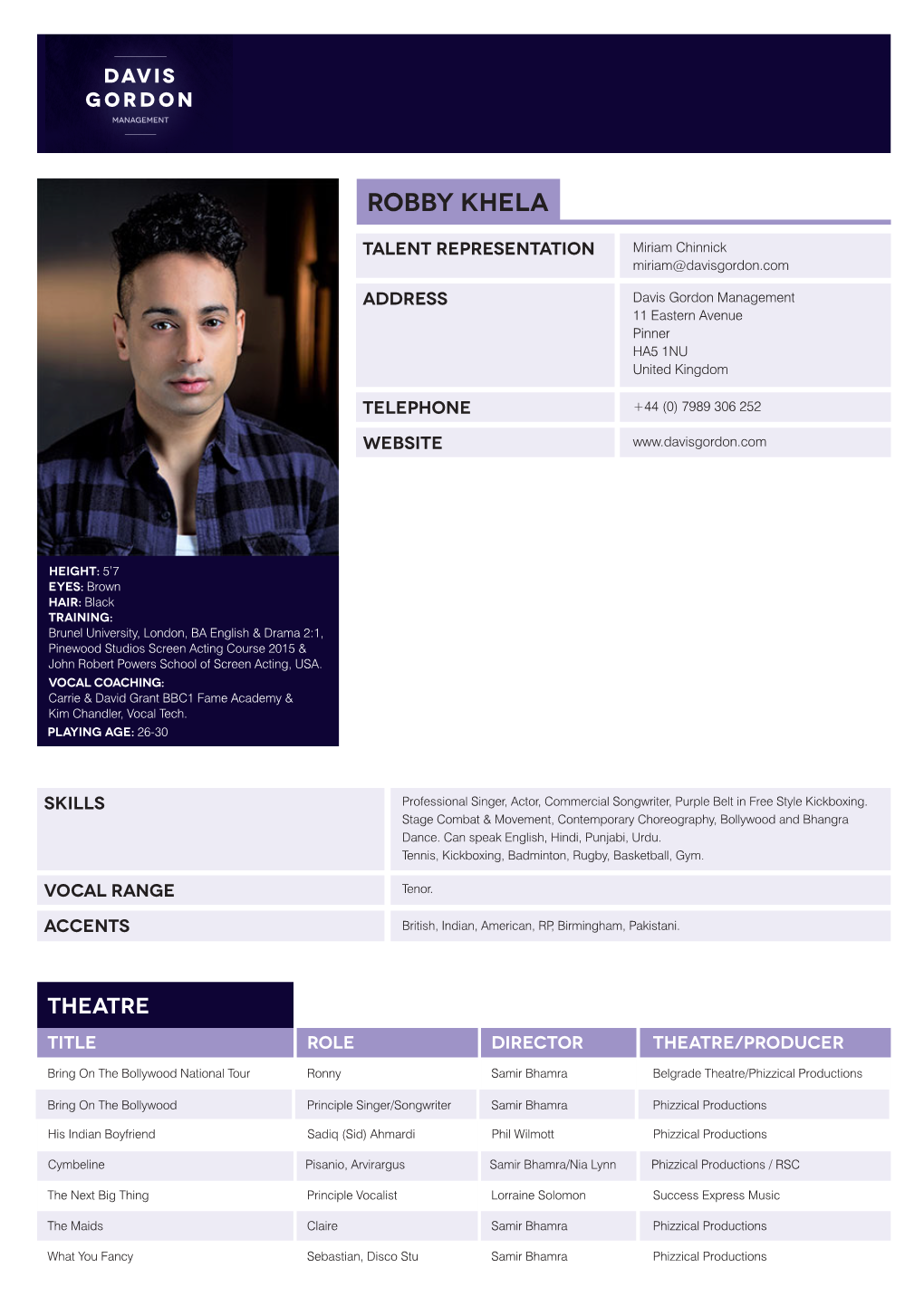 Robby Khela CV