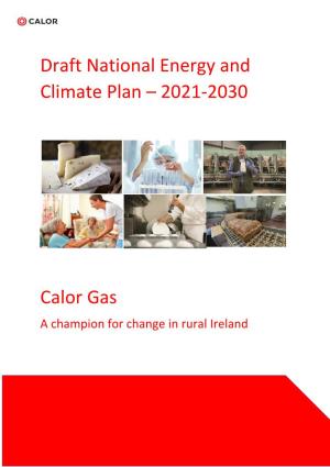 Draft National Energy and Climate Plan – 2021-2030 Calor