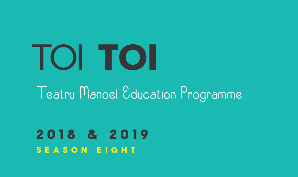 Teatru Manoel Education Programme