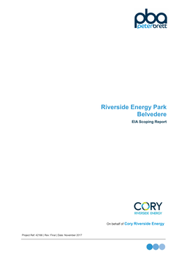 Riverside Energy Park Belvedere EIA Scoping Report