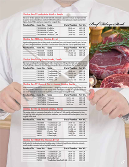 Beef Ribeye Steak ______FR1190A08C Center Cut 20/8 Oz
