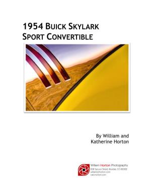 1954 Buick Skylark Sport Convertible