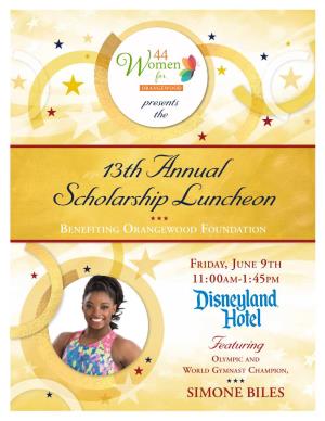 13Th Annual Scholarship Luncheon