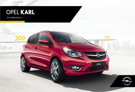 OPEL KARL 2017 Models Edition 1 INSANELY RATIONAL