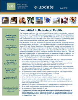 Committed to Behavioral Health