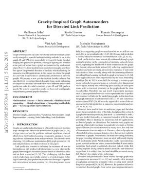 Gravity-Inspired Graph Autoencoders for Directed Link Prediction