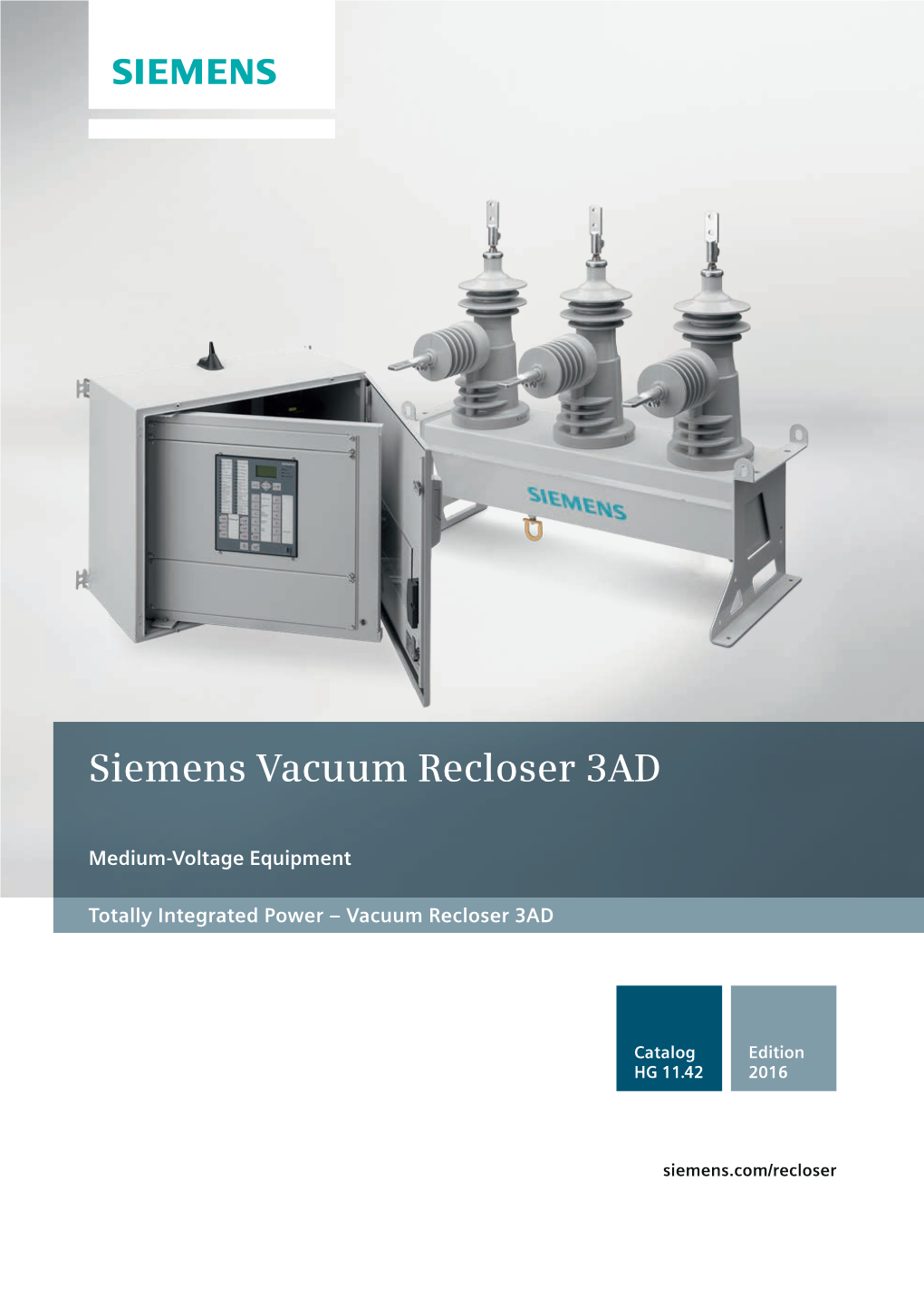 Siemens Vacuum Recloser 3AD Catalog EN