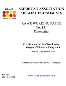 AAWE Working Paper No. 151 – Economics