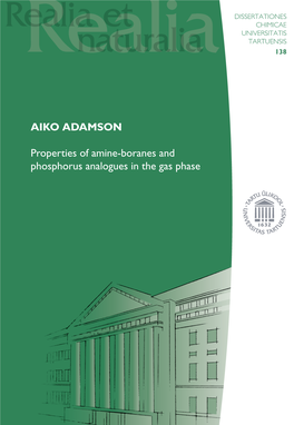 AIKO ADAMSON Properties of Amine-Boranes and Phosphorus