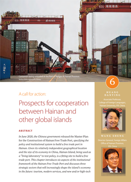 Prospects for Cooperation Between Hainan and Other Global Islands