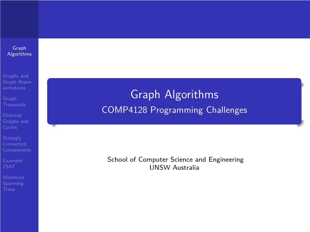 Graph Algorithms