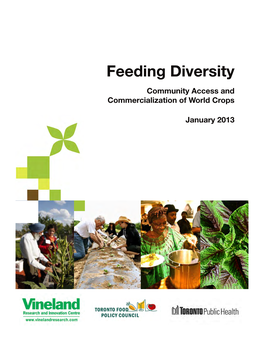 Feeding Diversity Community Access and Commercialization of World Crops