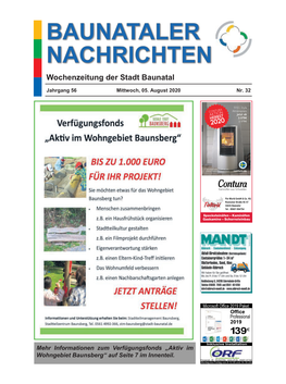 Wochenzeitung Der Stadt Baunatal