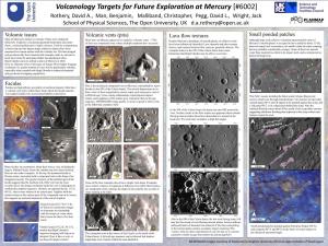 Volcanology Targets for Future Exploration at Mercury [#6002]