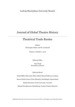 GTHJ Issue1 Number1 Theatri