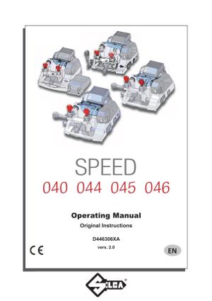 Speed 044 Manual