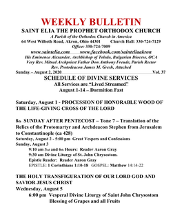 Weekly Bulletin