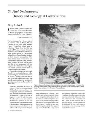 St. Paul Underground History and Geology at Carver's Cave
