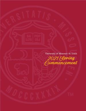 2021 Spring Commencement Saturday, May 15