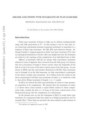 Milnor and Finite Type Invariants of Plat-Closures