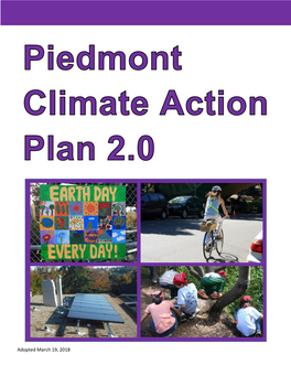 Climate Action Plan, Which Includes and Expands on the Measures and Goals Introduced in Our Preceding 2010 Plan