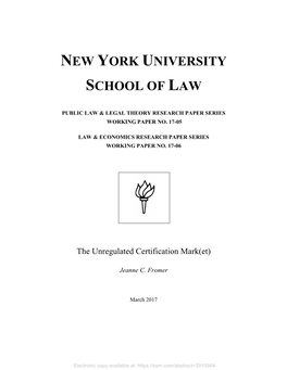New York University School of Law; Co-Director, Engelberg Center on Innovation Law & Policy
