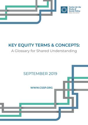 Key Equity Terms & Concepts