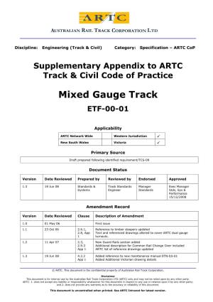 Mixed Gauge Track ETF-00-01
