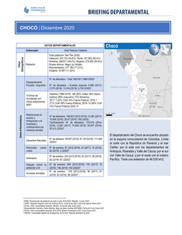 CHOCÓ | Diciembre 2020