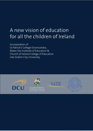A New Vision of Education for All the Children of Ireland