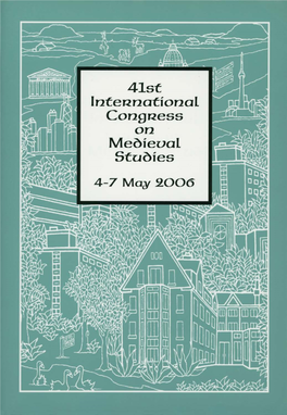 41St International Congress on Medieval Studies in Kalamazoo