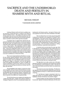 Sacrifice and the Underworld: Death and Fertility in Siamese Myth and Ritual