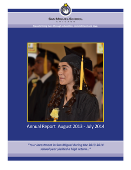 Annual Report August 2013 - July 2014