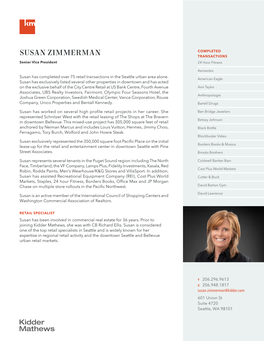 SUSAN ZIMMERMAN TRANSACTIONS Senior Vice President 24 Hour Fitness