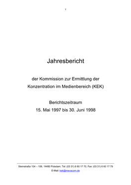 Jahresbericht