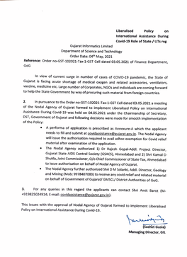 Liberalised Policy on International Assistance During Covid-19 Role Of