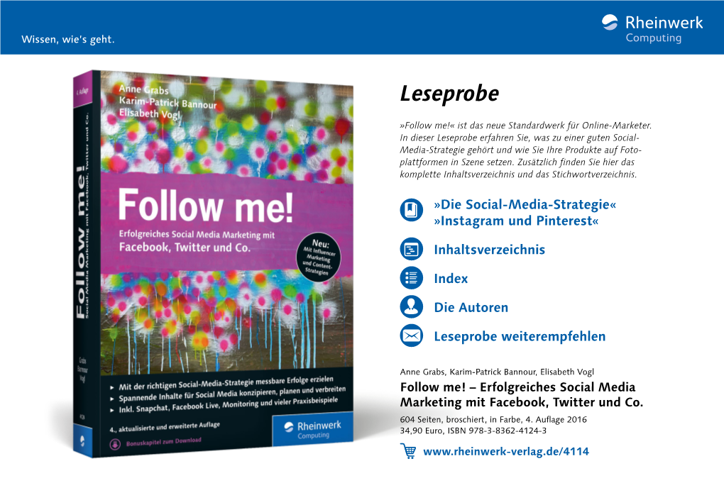 Follow Me!« Ist Das Neue Standardwerk Für Online-Marketer